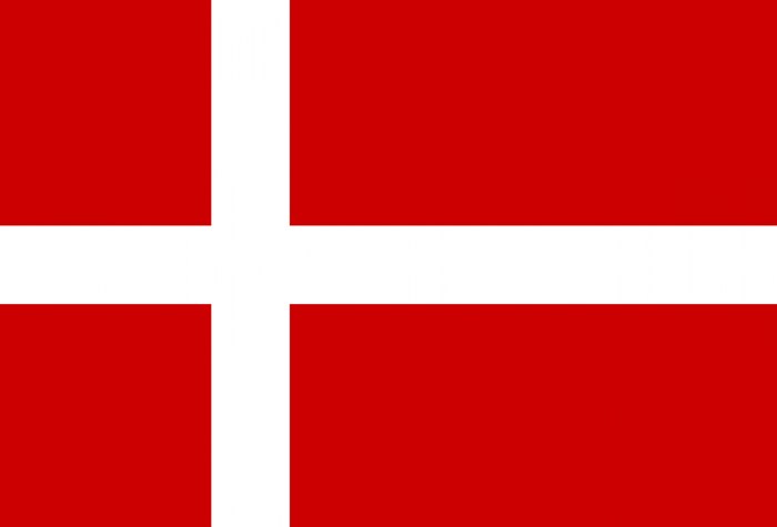 Flag Dannebrog Danmark 